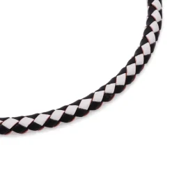 Geflochtene Lederkette Zopfkette LN0005