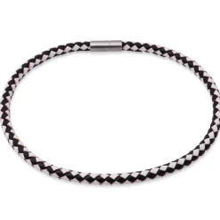 Geflochtene Lederkette Zopfkette LN0005