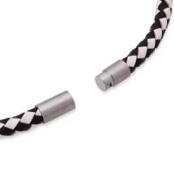 Geflochtene Lederkette Zopfkette LN0005