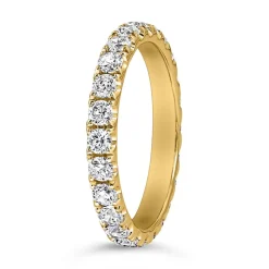 Gelbgold Ewigkeitsring mit lab grown Brillanten BDR0133LG-GSL