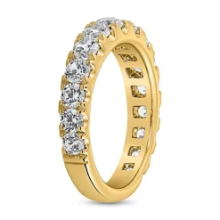 Gelbgold Ring mit lab grown Diamanten, gravierbar BDR0094LG-GSL