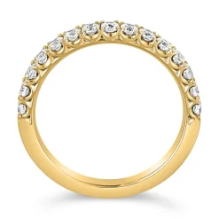 Gelbgoldener Half-Eternityring mit lab grown Brillanten BDR0075LG-GSL