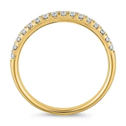 Gelbgoldener Half-Eternityring mit lab grown Diamanten BDR0115LG-GSL
