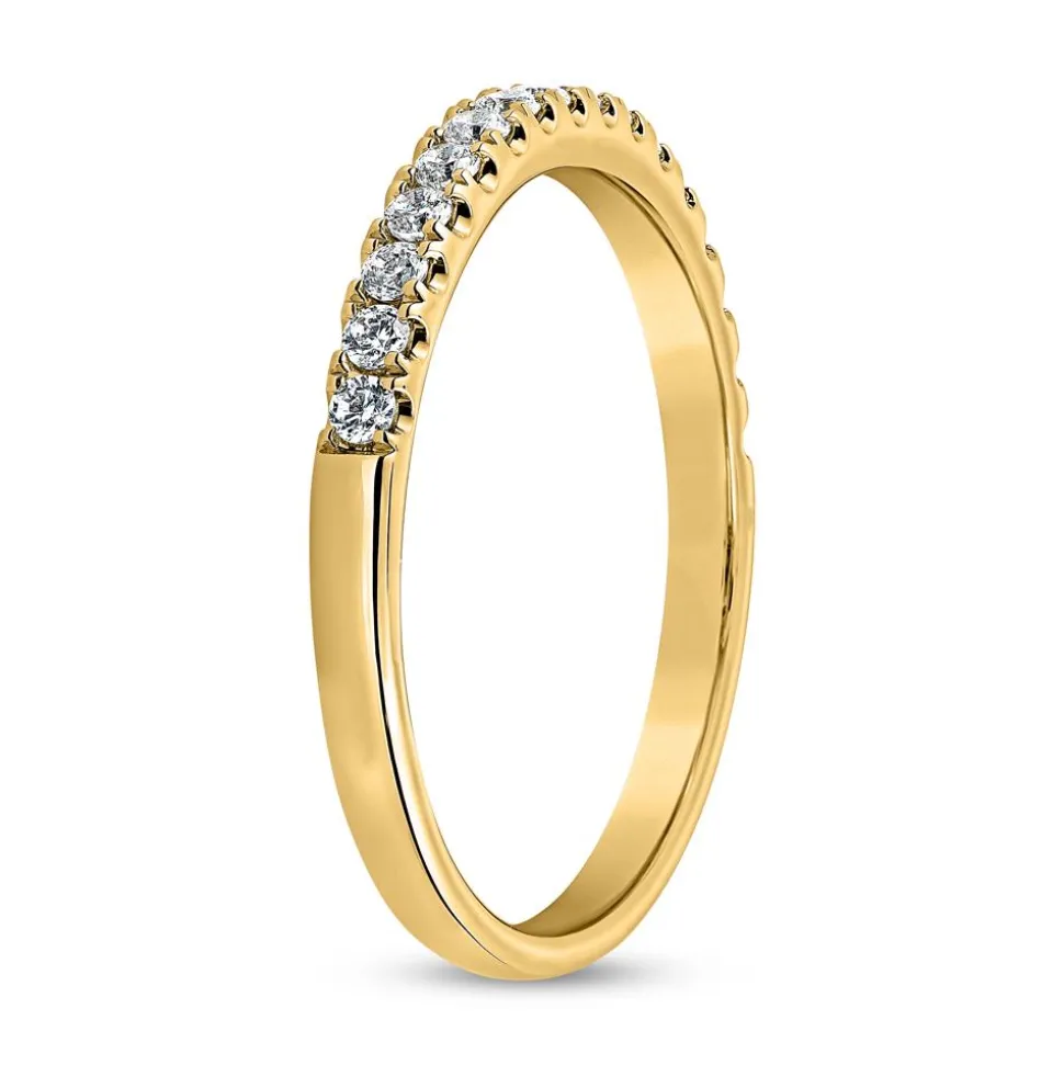Gelbgoldener Half-Eternityring mit lab grown Diamanten BDR0115LG-GSL