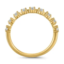 Gelbgoldener Ring mit Brillanten für Damen BDR0114-GSL