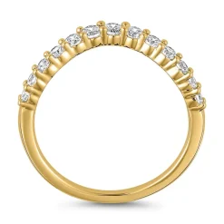 Gelbgoldener Ring mit lab grown Brillanten, gravierbar BDR0112LG-GSL
