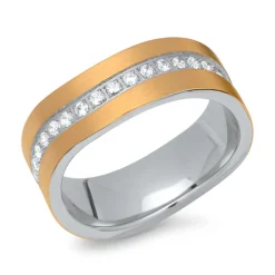 Gelbvergoldete Eheringe mattiert geschwungen R9212s