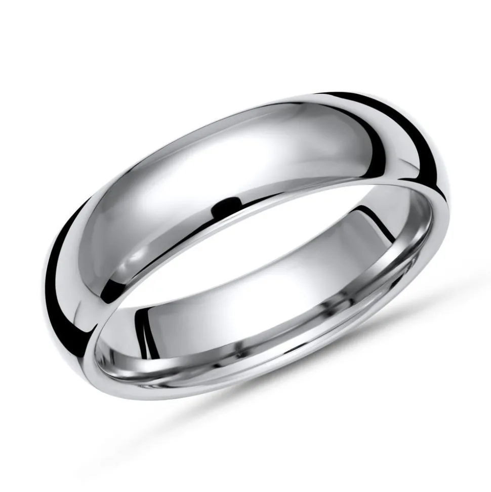 Glänzender Ring Titan in 6mm Breite TR0064SL