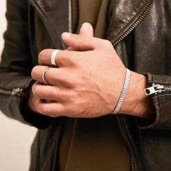 Glänzender Ring Titan in 4mm Breite TR0062SL