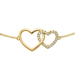Goldarmband Herzen mit 22 Brillanten BDB0018-GSL