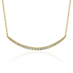 Goldene Halskette für Damen mit Diamanten BDN0009-GSL