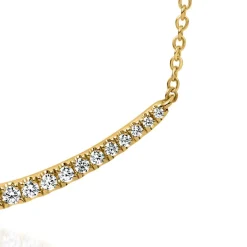 Goldene Halskette für Damen mit Diamanten BDN0009-GSL