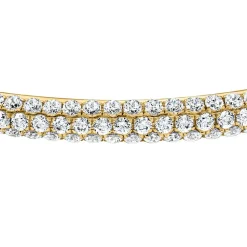 Goldener Armreif für Damen mit Diamanten BDB0024-GSL