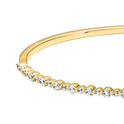 Goldener Armreif mit lab grown Diamanten für Damen BDB0025LG-GSL