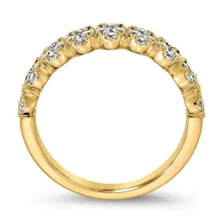 Goldener Diamantring für Damen mit Labordiamanten BDR0049LG-GSL