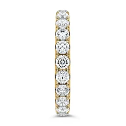 Goldener Full Eternity Ring mit Diamanten BDR0134-GSL