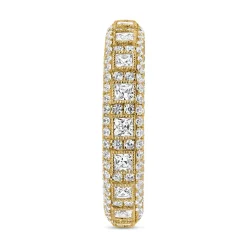 Goldener Ring für Damen mit Diamantbesatz BDR0054-GSL