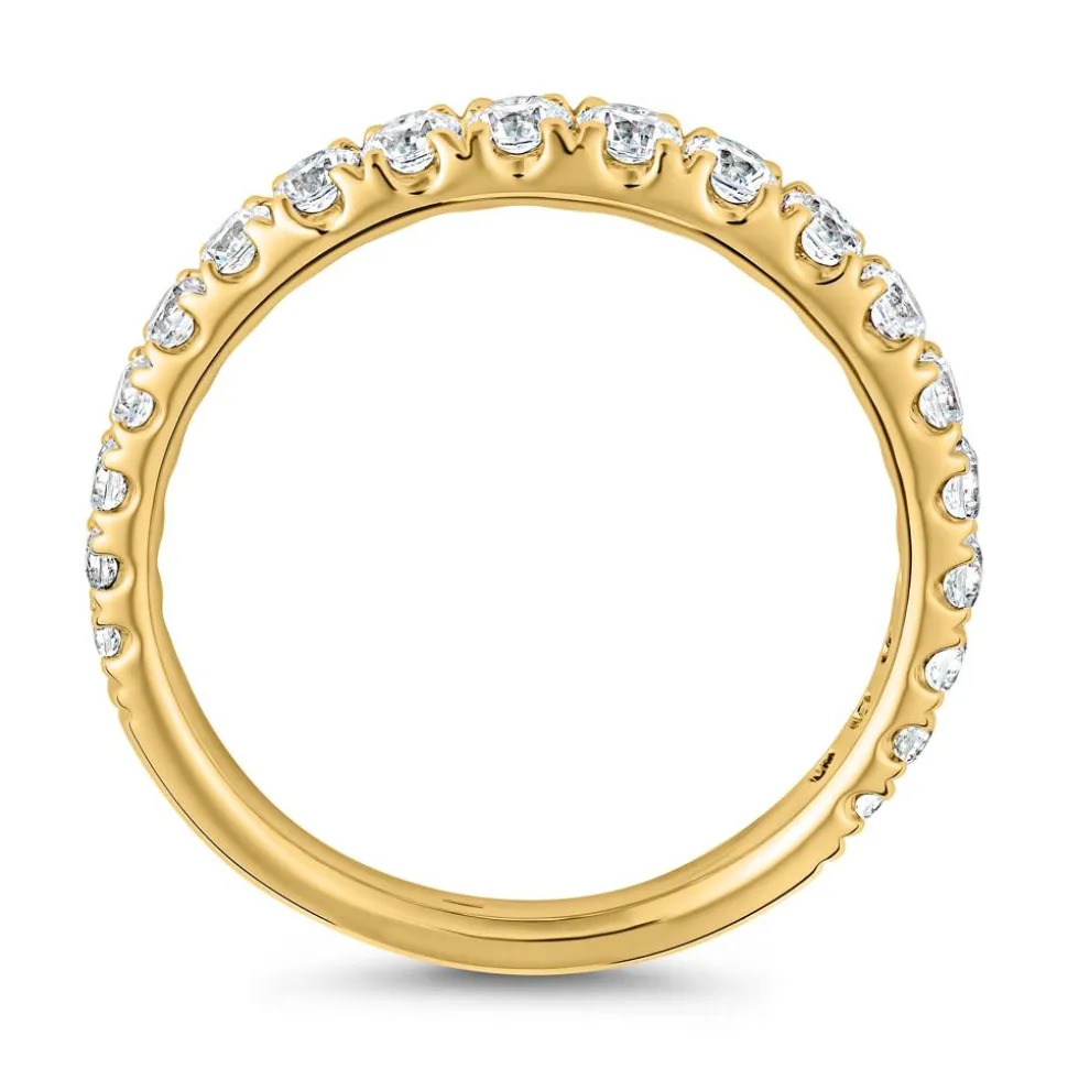 Goldener Ring mit Brillanten für Damen BDR0090-GSL