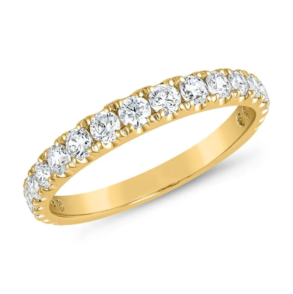 Goldener Ring mit Brillanten für Damen BDR0090-GSL