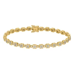 Goldenes Damenarmband mit lab grown Diamanten BDB0019LG-GSL