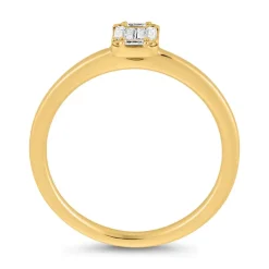 Goldring für Damen mit Diamanten BDR0043-GSL