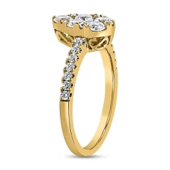 Goldring im Tropfen-Design mit lab-grown Brillanten BDR0056LG-GSL