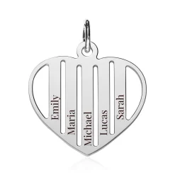 Gravierbarer Anhänger Herz aus 925er Sterlingsilber SP0983SL