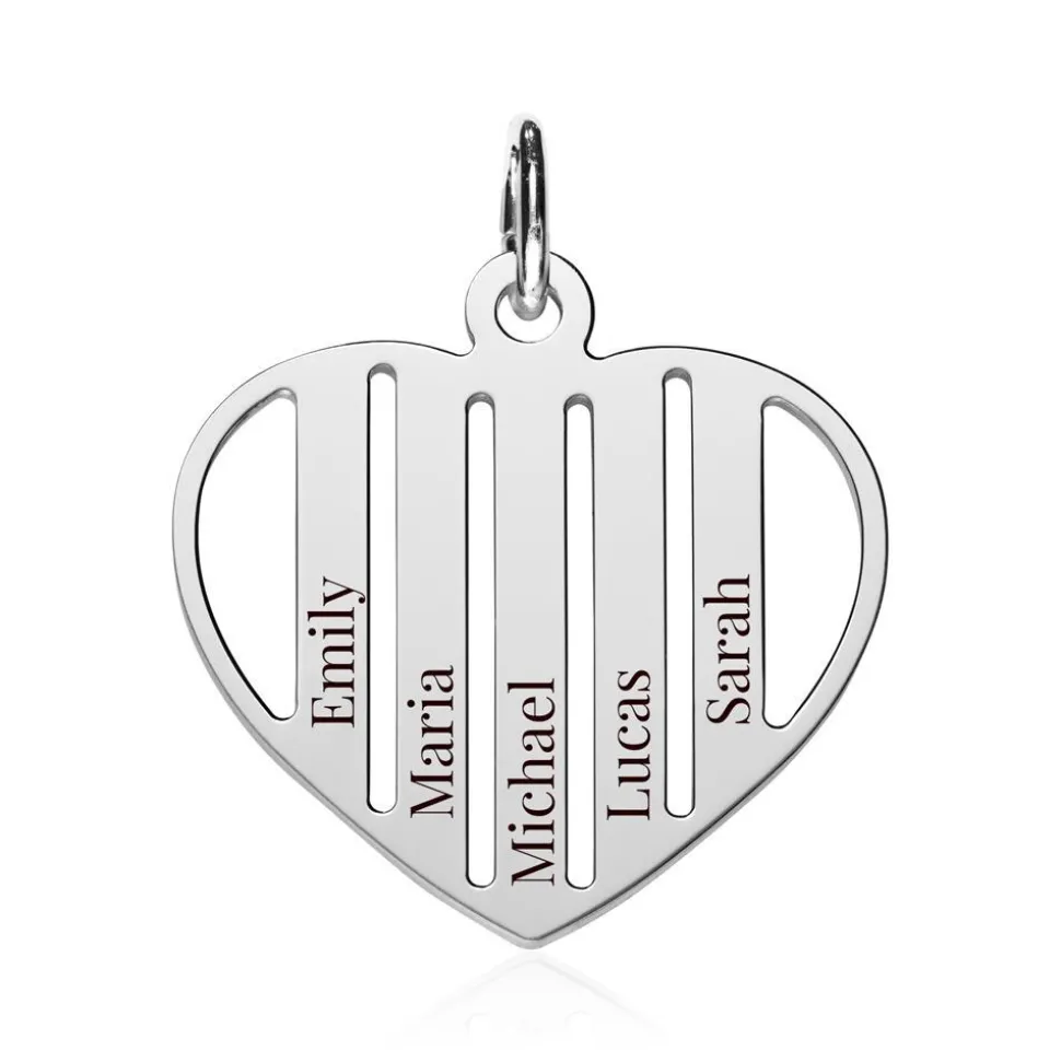 Gravierbarer Anhänger Herz aus 925er Sterlingsilber SP0983SL