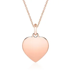 Gravierbarer Anhänger Herz aus 585er Roségold GP0321-14KRSL