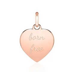 Gravierbarer Anhänger Herz aus 585er Roségold GP0321-14KRSL