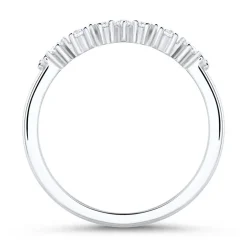 Gravierbarer Damenring aus Sterlingsilber mit Zirkonia SR0489SL