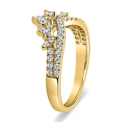 Gravierbarer Diamantring für Damen mit Brillanten BDR0110-GSL