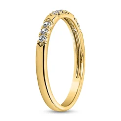 Gravierbarer Gelbgold Ring mit lab grown Diamanten BDR0121LG-GSL