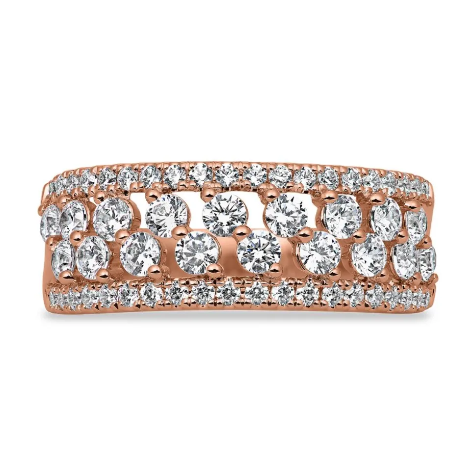 Gravierbarer lab grown Diamantring aus Roségold BDR0073LG-RSL