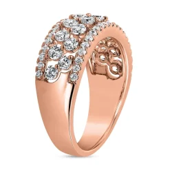 Gravierbarer lab grown Diamantring aus Roségold BDR0073LG-RSL