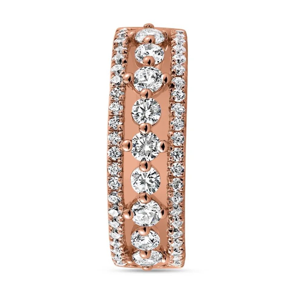 Gravierbarer Ring mit lab grown Diamanten, roségold BDR0067LG-RSL