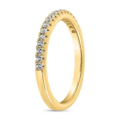 Gravierbarer Ring mit lab grown Diamanten, Gelbgold BDR0071LG-GSL