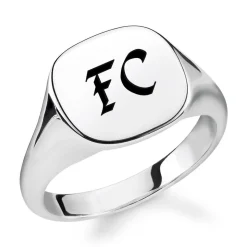 Gravierbarer Siegelring für Damen aus Sterlingsilber TR2248-001-21