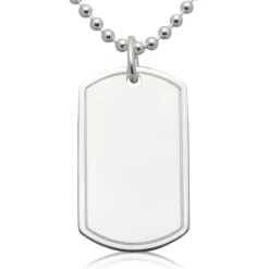 Gravierbares 925 Sterling Silber Dog Tag SP0268SL