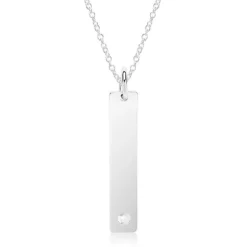 Gravur Anhänger aus 925er Silber mit echtem Diamant SP0886SL