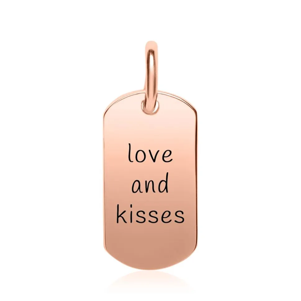 Gravur Anhänger aus 925er Sterlingsilber rosévergoldet SP0945SL