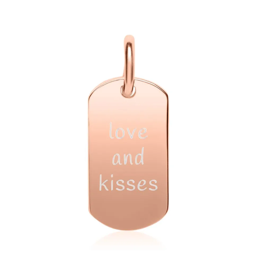 Gravur Anhänger aus 925er Sterlingsilber rosévergoldet SP0945SL