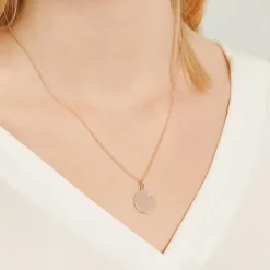 Gravur Anhänger 925er Silber rosévergoldet mit Diamant SP0962SL