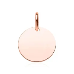 Gravur Anhänger Kreis aus rosévergoldetem 925er Silber SP0975SL