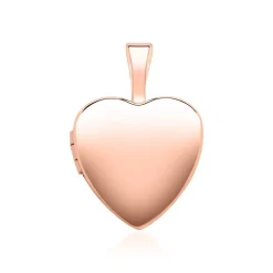 Gravur Herz Medaillon aus 14K Roségold aufklappbar GP0300SL