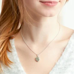 Gravur Herz Medaillon aus Sterlingsilber teilmattiert SP0971SL