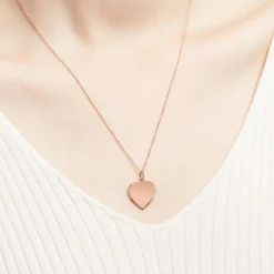 Gravur Herzanhänger aus 333er Roségold GP0297SL