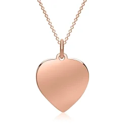 Gravur Herzanhänger aus 333er Roségold GP0297SL