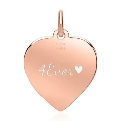 Gravur Herzanhänger aus 333er Roségold GP0297SL