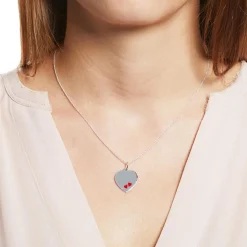 Gravur Kettenanhänger Herzen aus 925er Silber SP0882SL